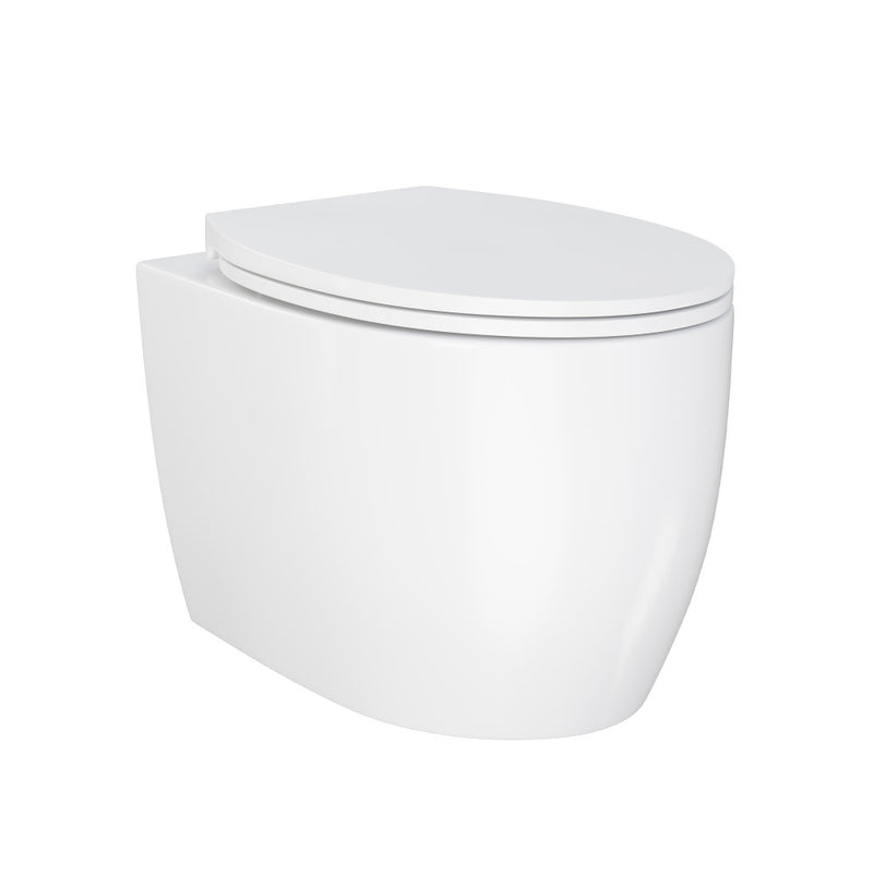 Classe Wall-Hung Toilet Bowl Only in Glossy White