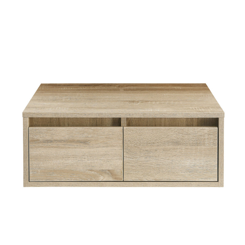 Avancer 24" Wall-Mounted Bathroom Vanity Cabinet without Top in Weathered Oak