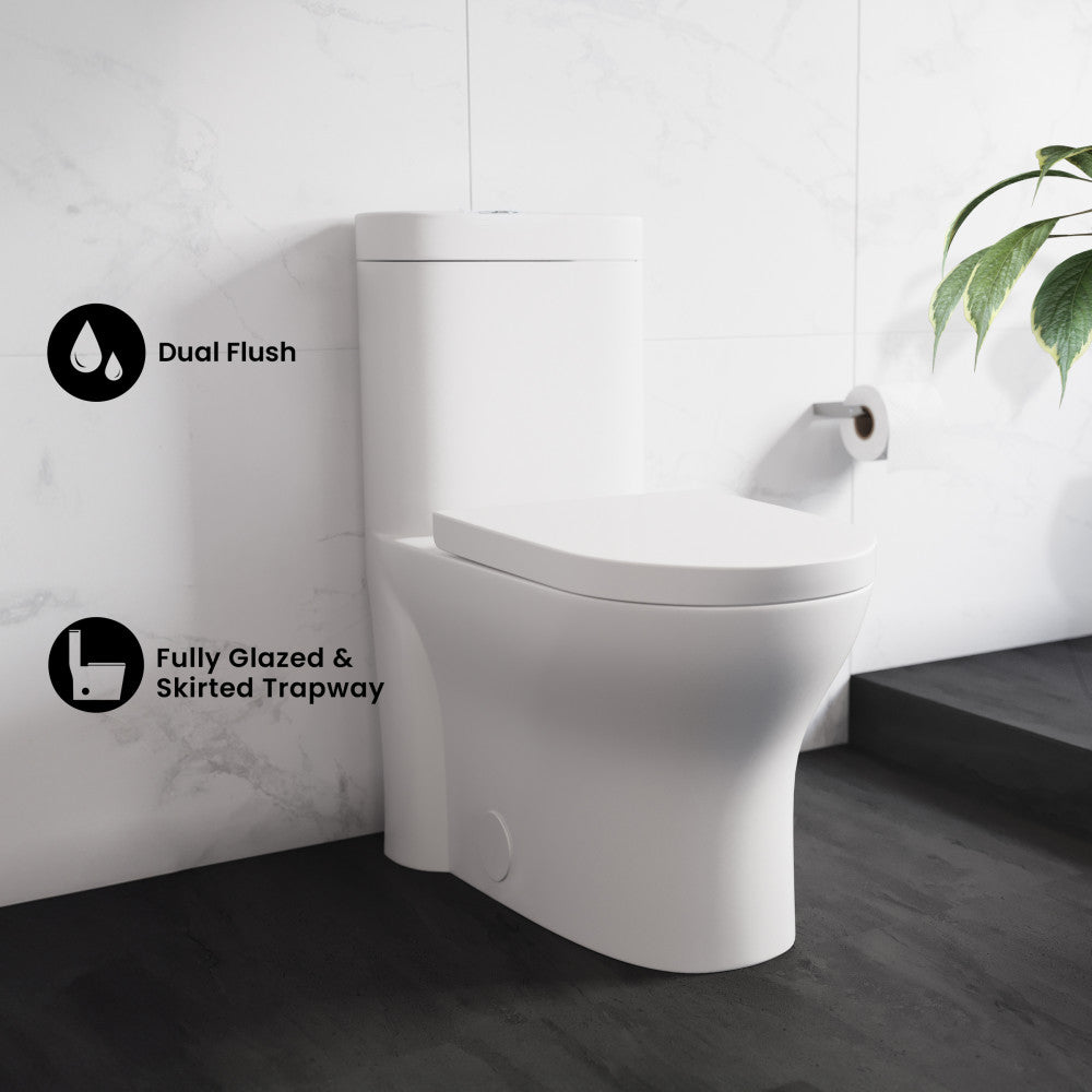 Monaco One-Piece Elongated Toilet Dual-Flush 1.1/1.6 gpf