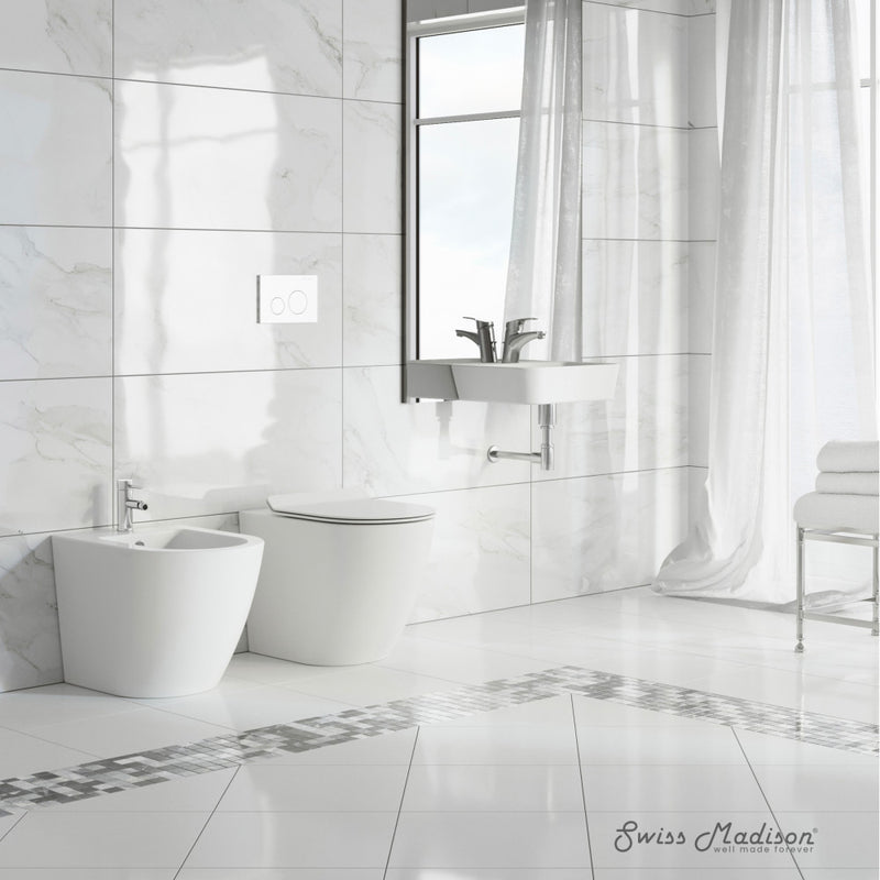 St. Tropez Floor Mount Classic Bidet in Glossy White