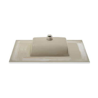 Voltaire 37 Vanity Top Sink with Single Faucet Hole