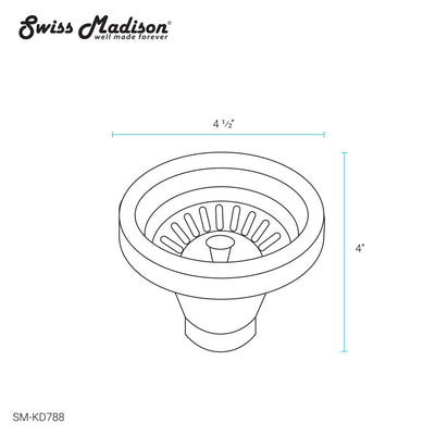 4.5 Slotted Stainless Steel Drain