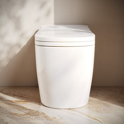 Avancer One Piece Smart Toilet 1.28 GPF in Glossy White with Heated Bidet, Air Drying, Night Light, Foot Sensor