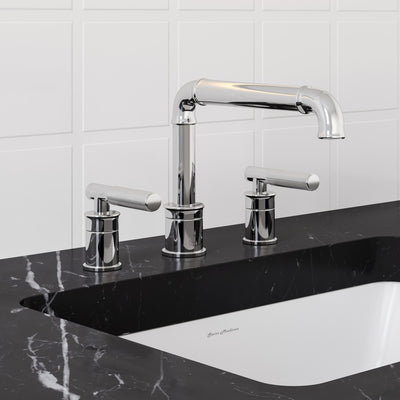 Avallon 8 in. Widespread, Sleek Handle, Bathroom Faucet in Chrome