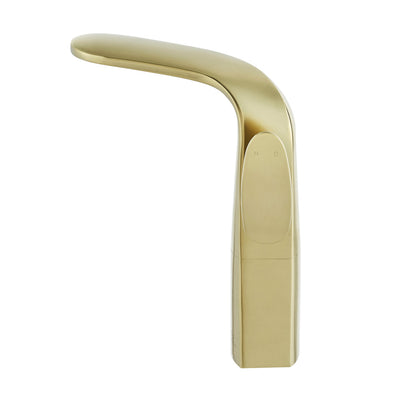 Chateau Single Hole, Single-Handle, High Arc Bathroom Faucet in Brushed Gold