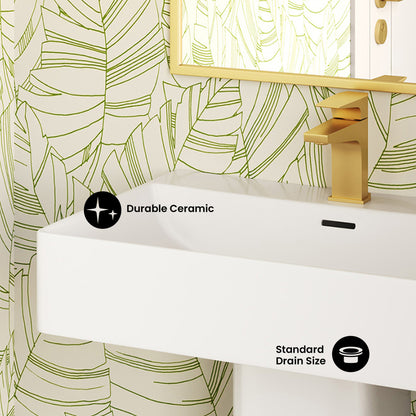 Concorde Square Two-Piece Pedestal Sink