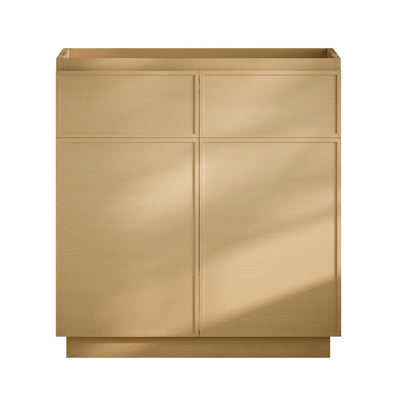 St. Tropez 36" Freestanding Bathroom Vanity Cabinet without Top in Natural Oak