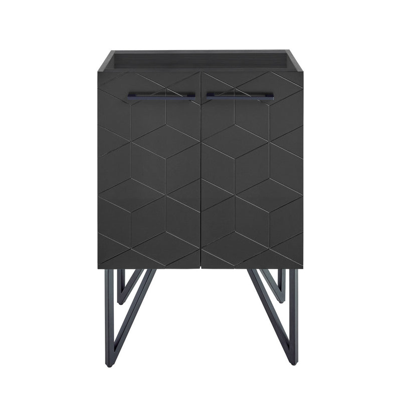 Annecy 24 Phantom Black Bathroom Vanity Cabinet Only (SM-BV251B)