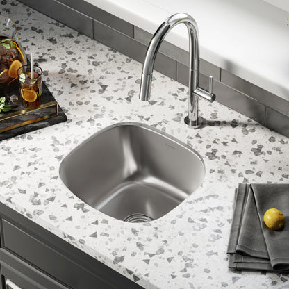 Toulouse 16 x 16 Stainless Steel, Single Basin, Undermount Kitchen Sink