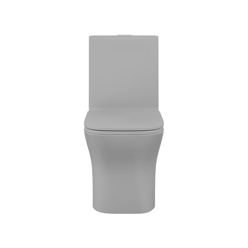 Concorde One Piece Square Toilet Dual Flush in Matte Gray 1.1/1.6 gpf