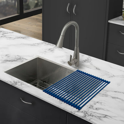 17" x 13" Kitchen Sink Grid, Navy Blue