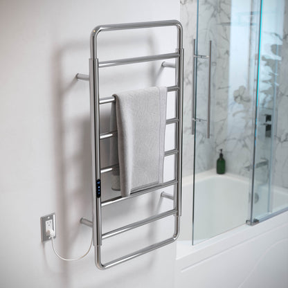 Ivy 8-Bar Electric Towel Warmer in Chrome