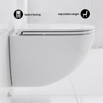 St. Tropez Wall-Hung Toilet Bowl Only in Matte White