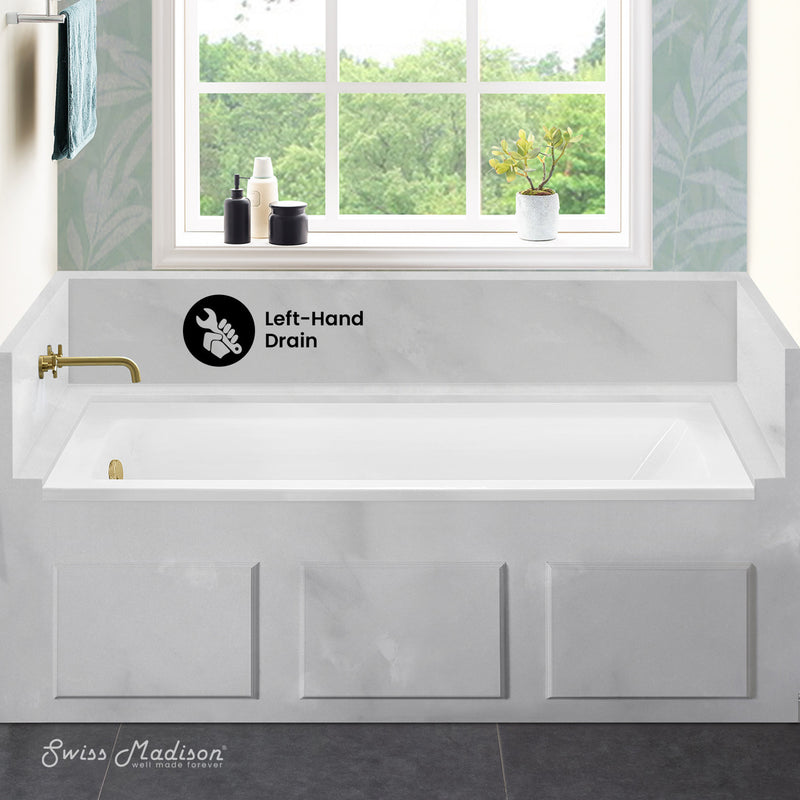 Voltaire 60" x 30" Left-Hand Drain Alcove Bathtub