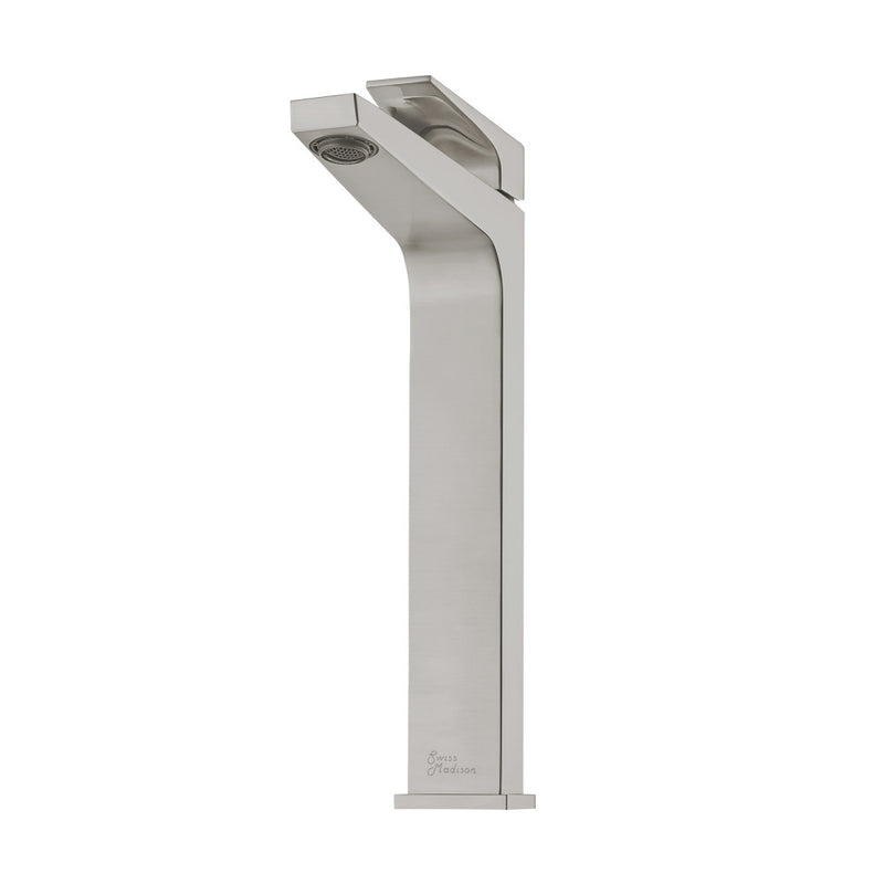 Voltaire Single Hole, Single-Handle, High Arc Bathroom Faucet in Brushed Nickel