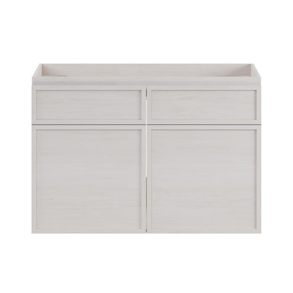 St. Tropez 30" Wall-Mounted Bathroom Vanity Cabinet without Top in White Oak
