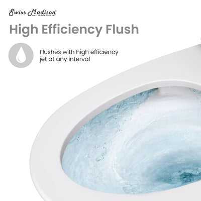 Sirene Floor-Mounted Comfort Height Commercial Elongated Top Flush Spud Flushometer Toilet Bowl