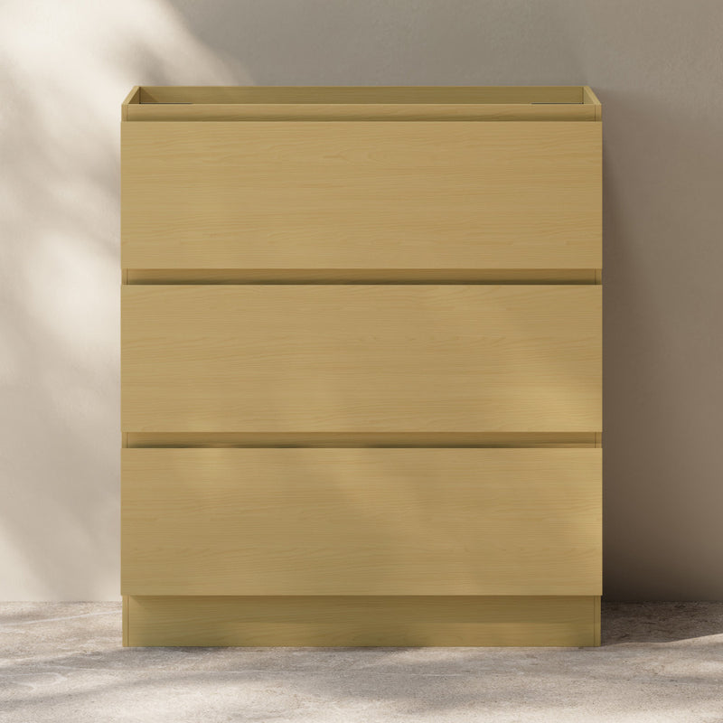 Liberte 30" Freestanding Bathroom Vanity Cabinet without Top in Natural Oak