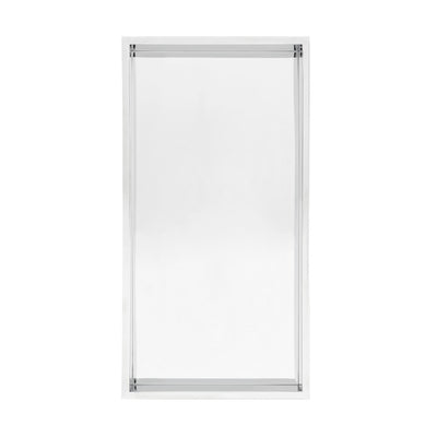 Voltaire 12" x 24" Stainless Steel Single Shelf Wall Niche in Polished Chrome
