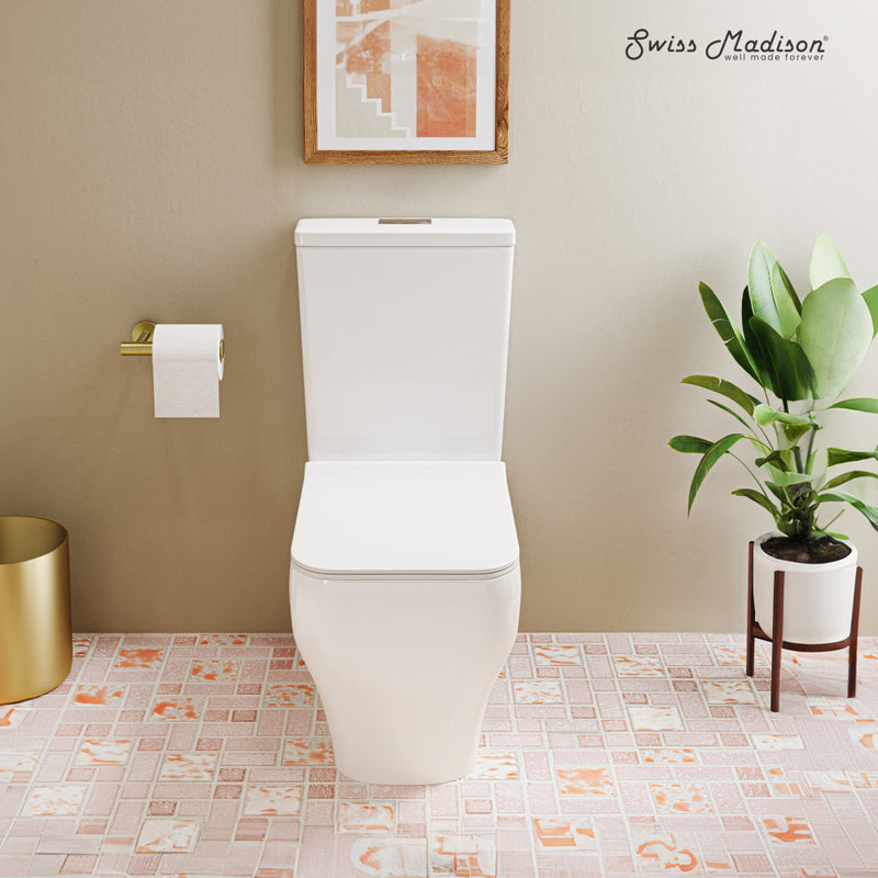 Nadar Two-Piece Square Toilet Dual-Flush 1.1/1.6 gpf