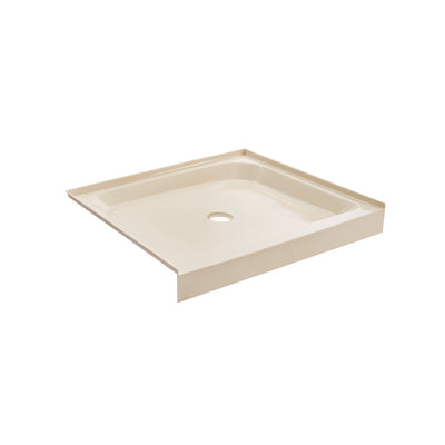 Voltaire 36" x 36" Single-Threshold, Center Drain, Shower Base in Biscuit