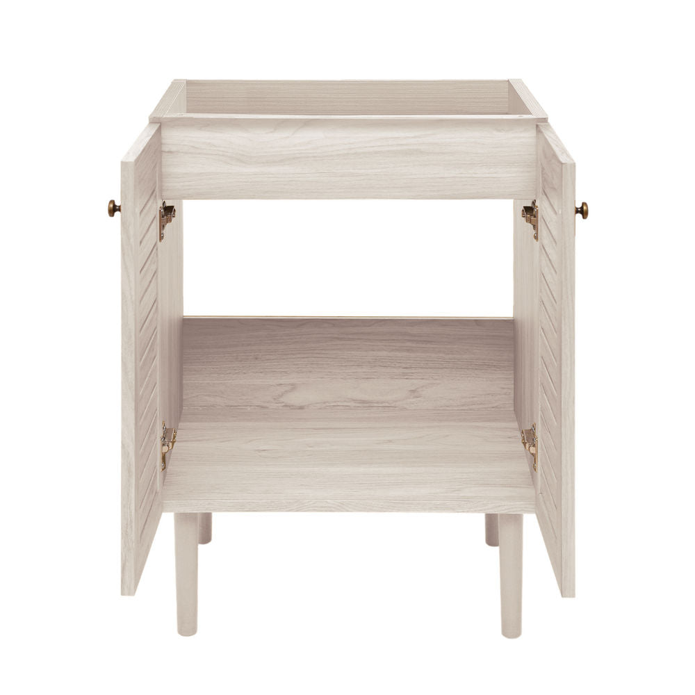 Bron 24" Freestanding Bathroom Vanity Cabinet without Top in White Oak
