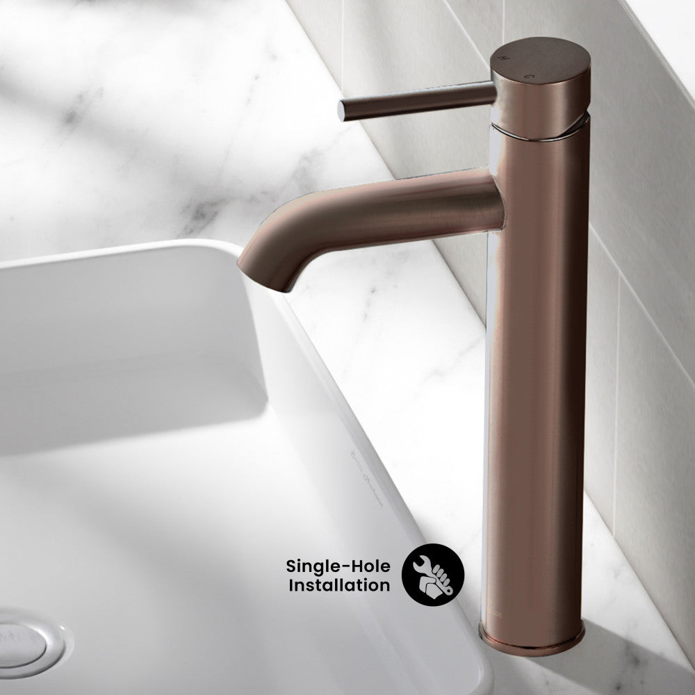 Ivy Single Hole, Single-Handle, High Arc Bathroom Faucet in Oil Rubbed Bronze