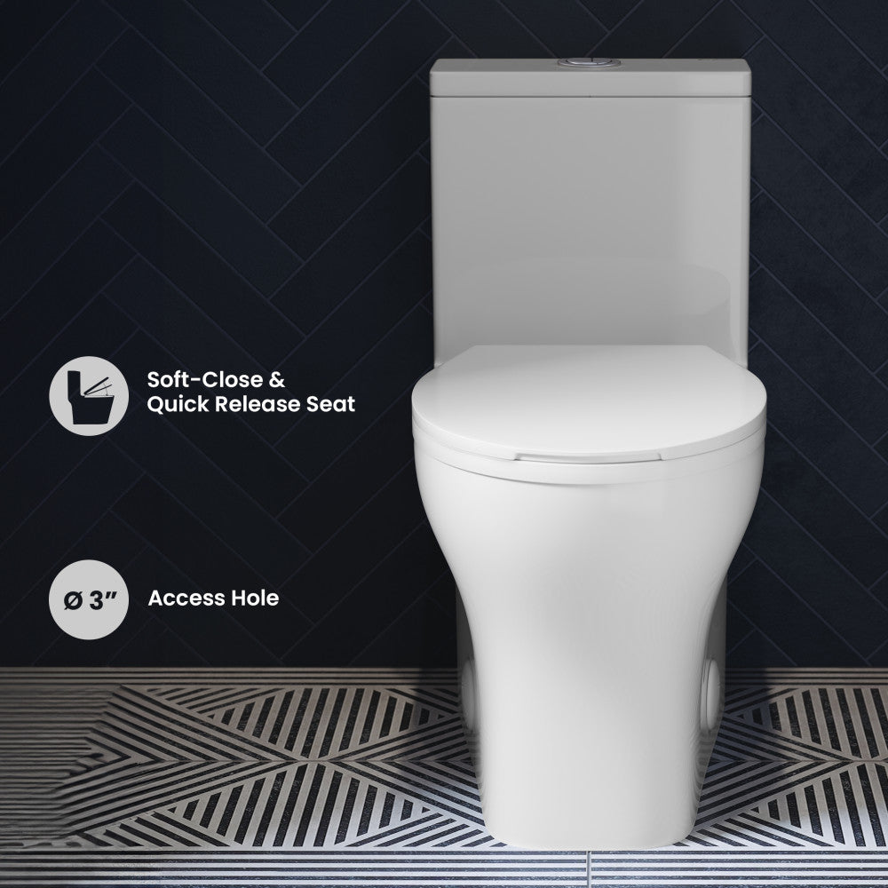 Sublime III One-Piece Round Toilet Vortex™ Dual-Flush 0.95/1.26