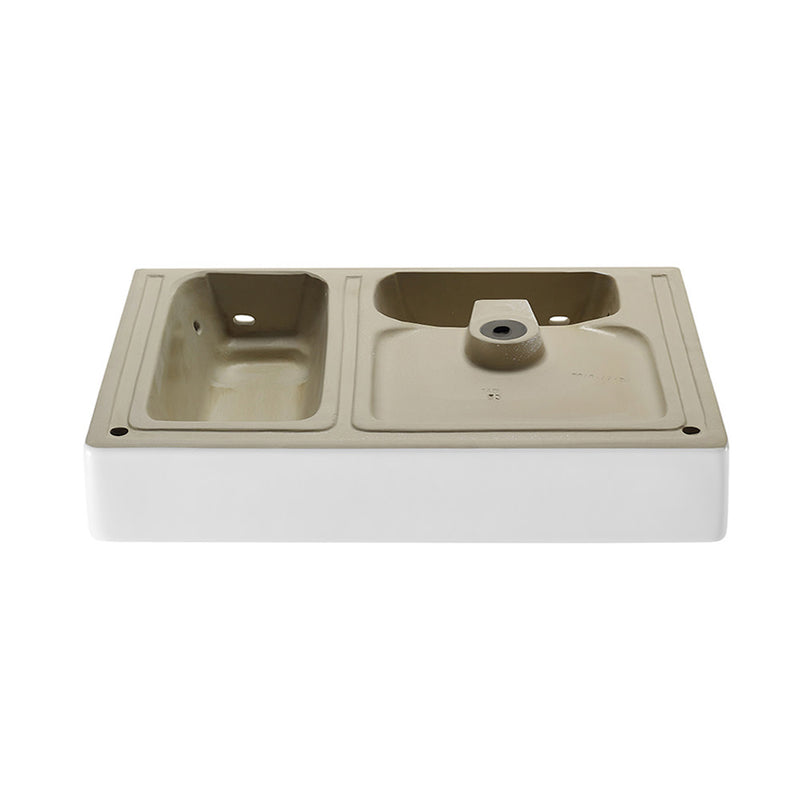 St. Tropez 36" Rectangle Wall-Mounted Sink with Left Side Faucet Mount