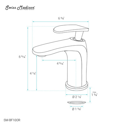 Sublime Single Hole, Single-Handle, Bathroom Faucet in Oil Rubbed Bronze