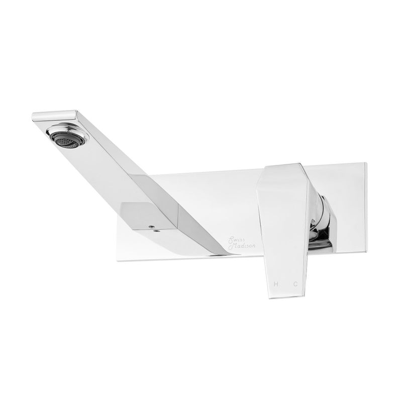 Voltaire Single-Handle, Wall-Mount, Bathroom Faucet in Chrome