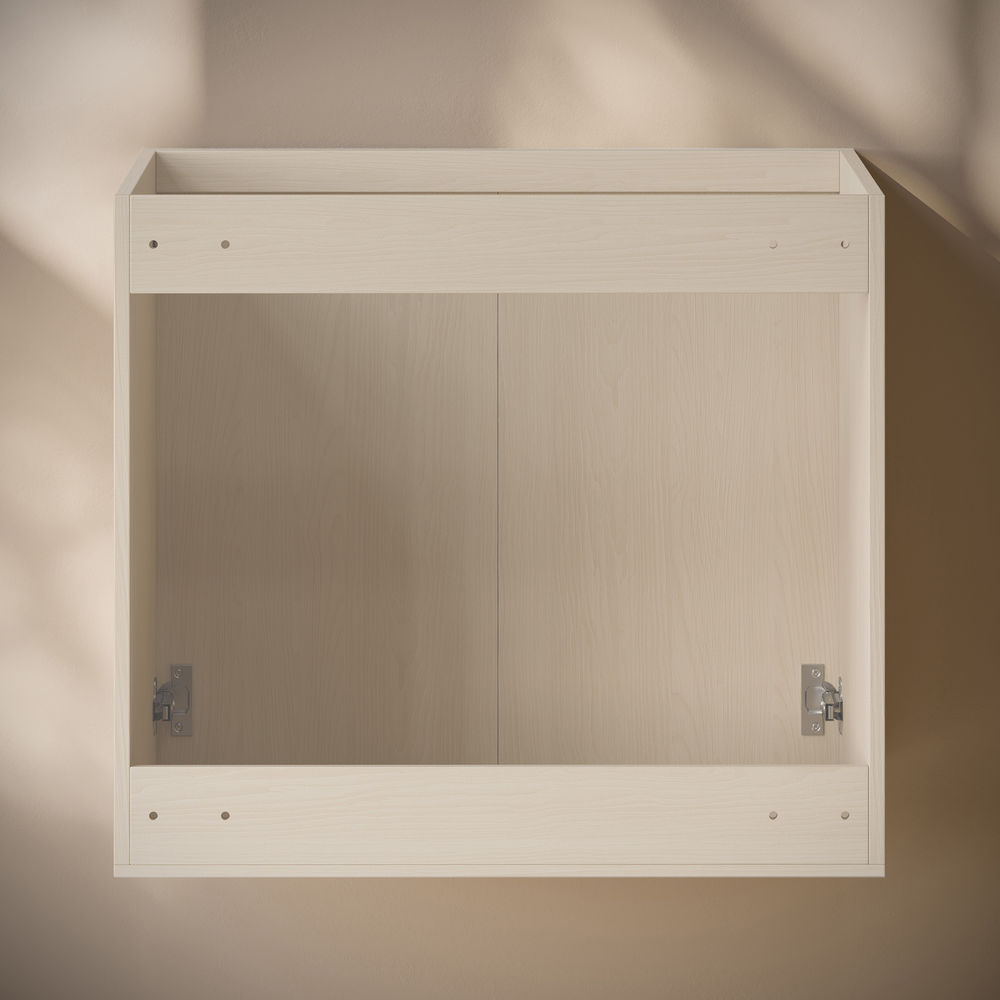 Cascade 24" Wall-Mounted Bathroom Vanity Cabinet without Top in White Oak