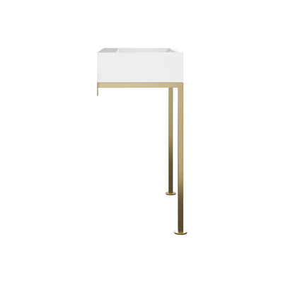 Concorde 30" Rectangle Console Sink with Brushed Gold Legs