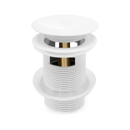 Voltaire Pop-up Bathtub Drain in Glossy White