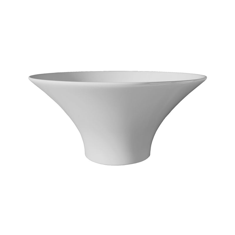 Ivy 16.5" Round Vessel Sink in Glossy White