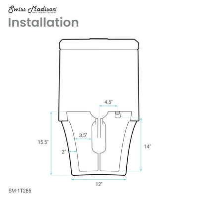 Hugo One Piece Elongated Dual Flush Toilet 1.1 / 1.6 gpf