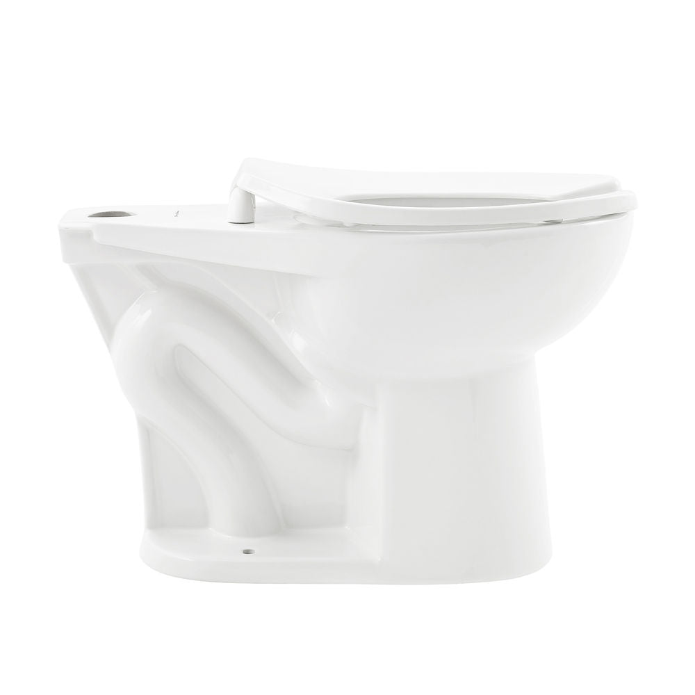 Sirene Floor-Mounted Comfort Height Commercial Elongated Top Flush Spud Flushometer Toilet Bowl