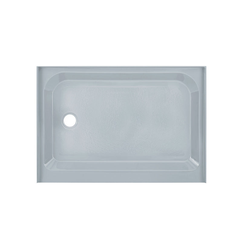 Voltaire 48" x 36" Single-Threshold, Left-Hand Drain, Shower Base in Gray