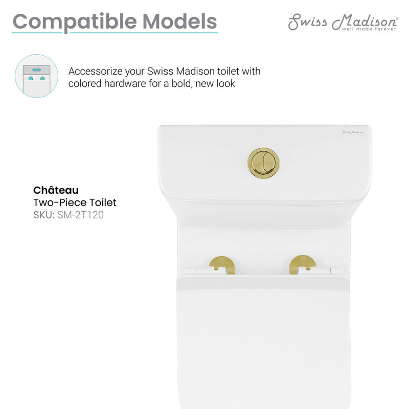 Toilet Hardware Brushed Gold (SM-2T120)