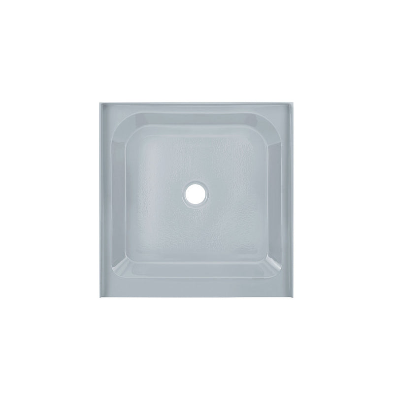 Voltaire 36" x 36" Single-Threshold, Center Drain, Shower Base in Gray