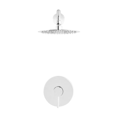 Ivy Single-Handle 1 Spray 8" Wall Mounted Fixed Shower Head in Chrome (Valve Included)