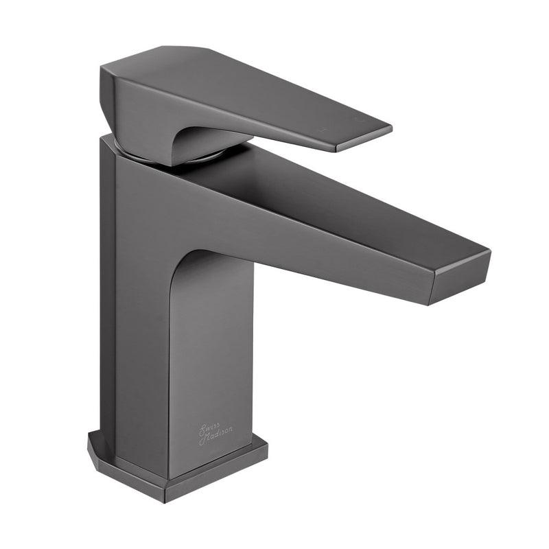 Voltaire Single Hole, Single-Handle, Bathroom Faucet in Gunmetal Grey