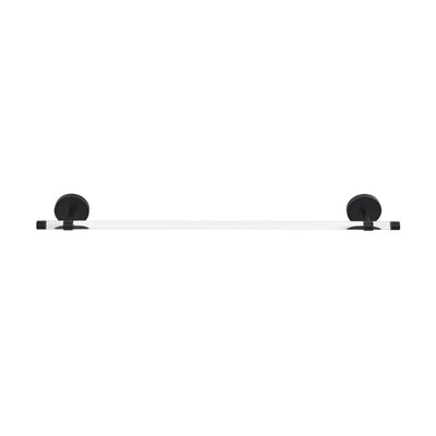Verre Acrylic Towel Bar in Matte Black