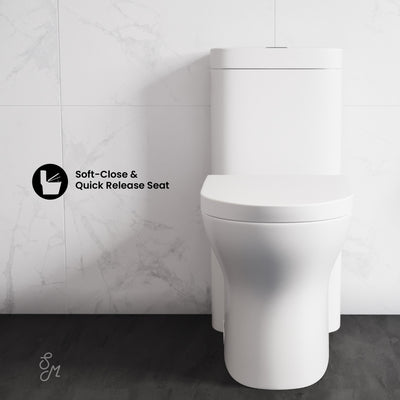 Monaco One-Piece Elongated Toilet Dual Flush 1.1/1.6 gpf with 10" Rough in