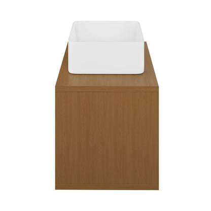 Concorde 24'' Wall-Hung Vanity In Brown Oak