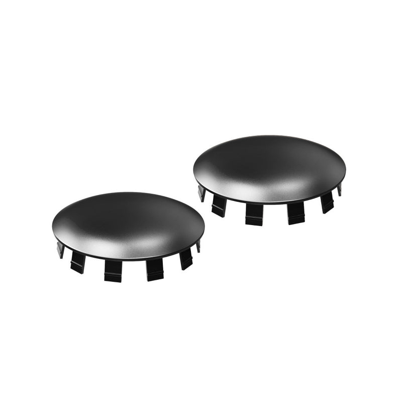 Dual Flush Toilet Side Cover Caps - Glossy Black