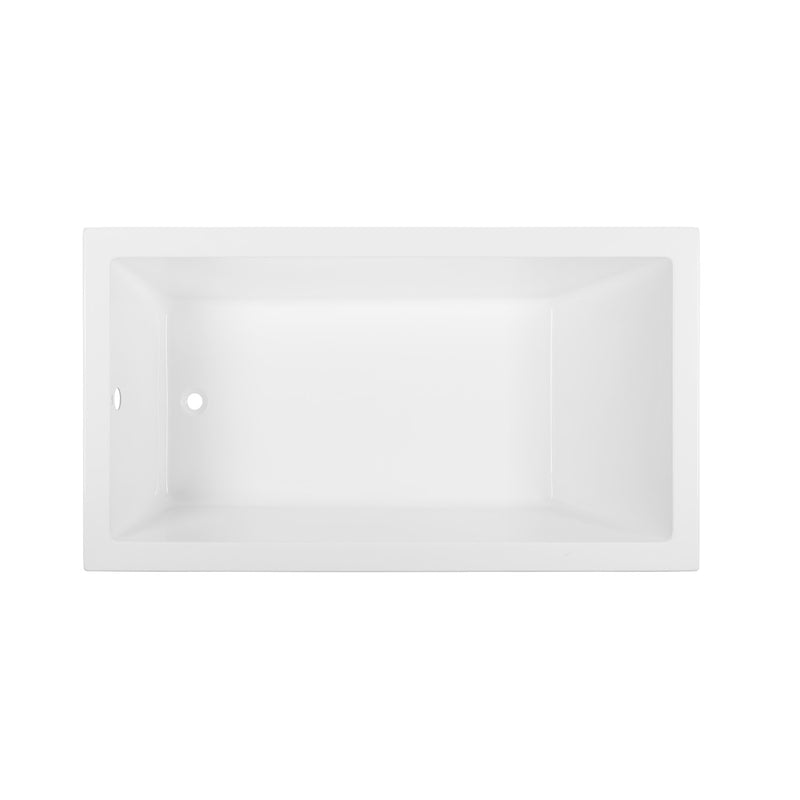 Voltaire 60" x 36" Reversible Drain Drop-In Bathtub