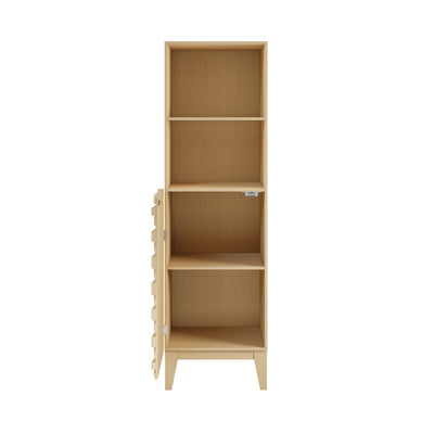 Cascade 17 x 17 x 60 Freestanding Linen Cabinet in Natural Oak