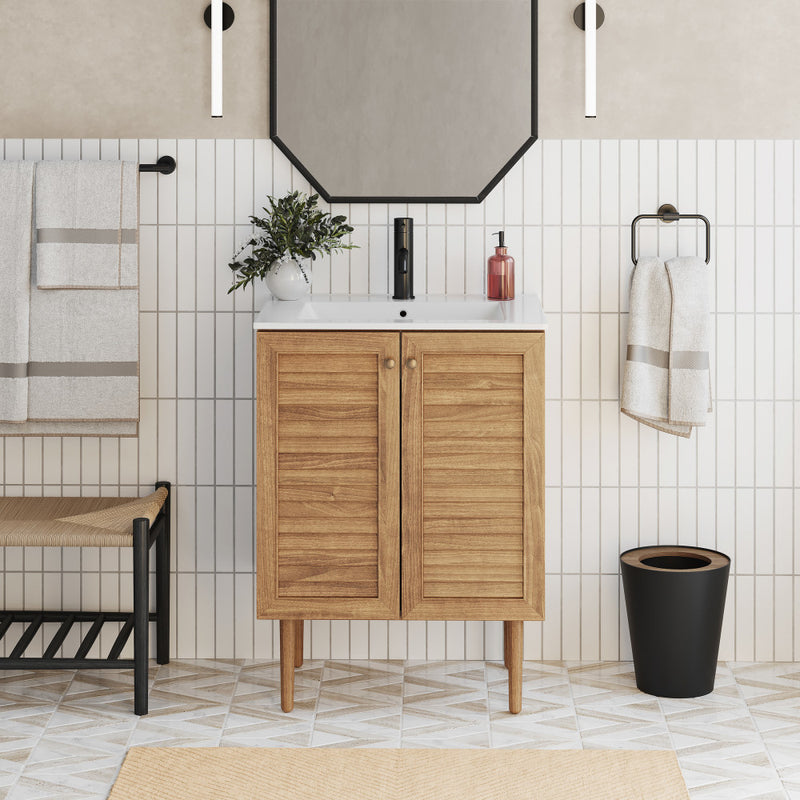 Bron 24" Bathroom Vanity in Oak