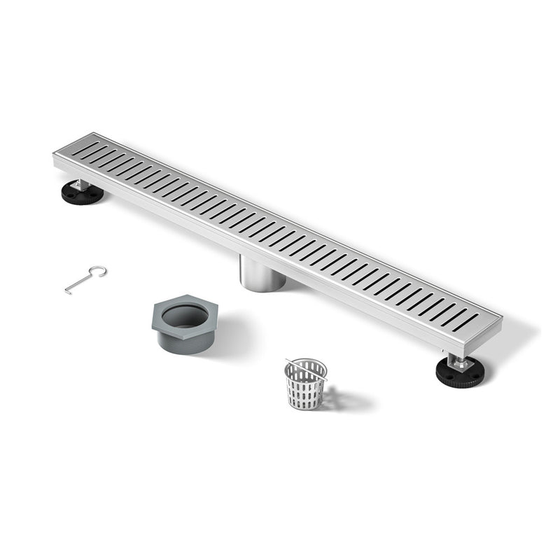 Voltaire 24" Stainless Steel Linear Shower Drain in Chrome